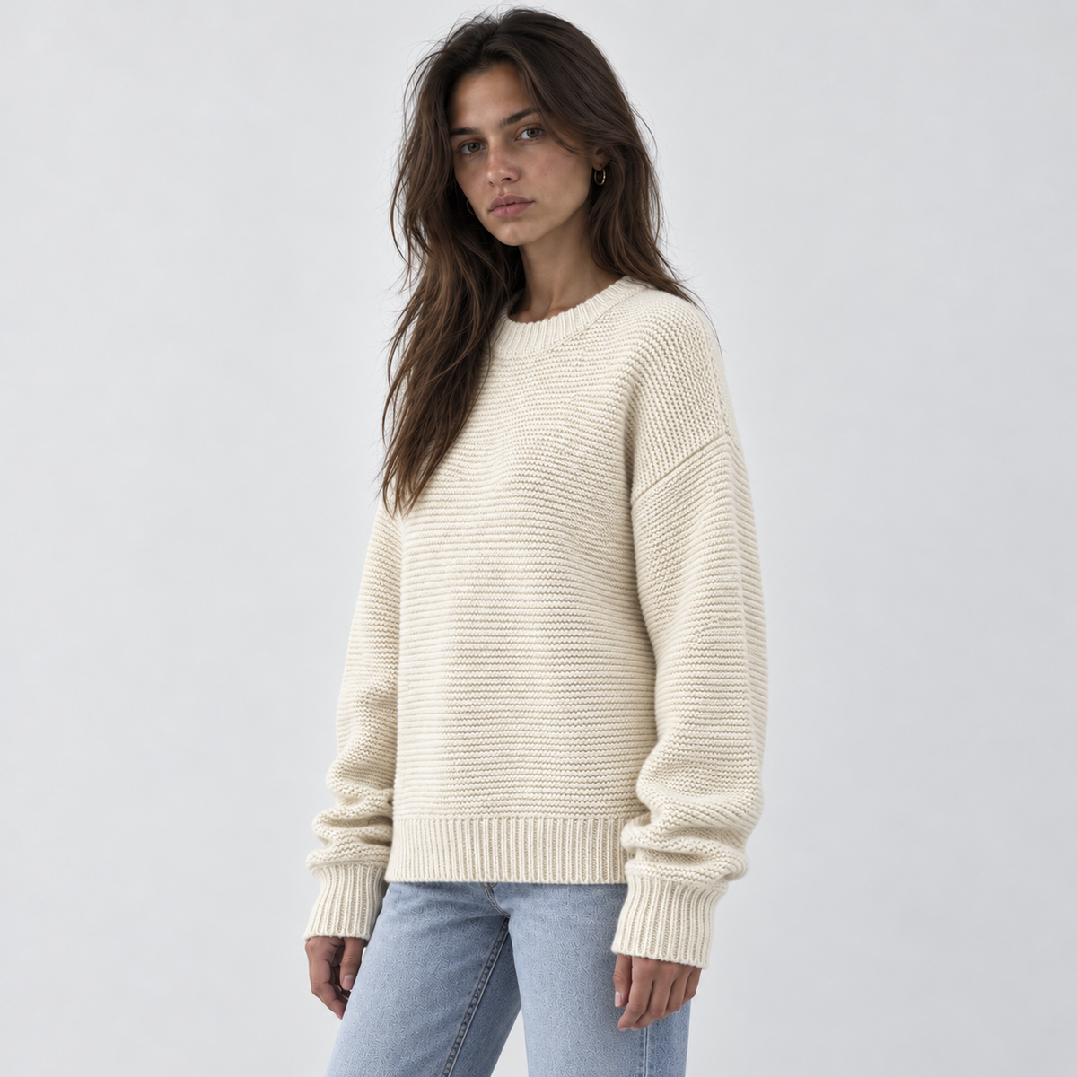 Women's Oversized Ribbed Knit Sweater
