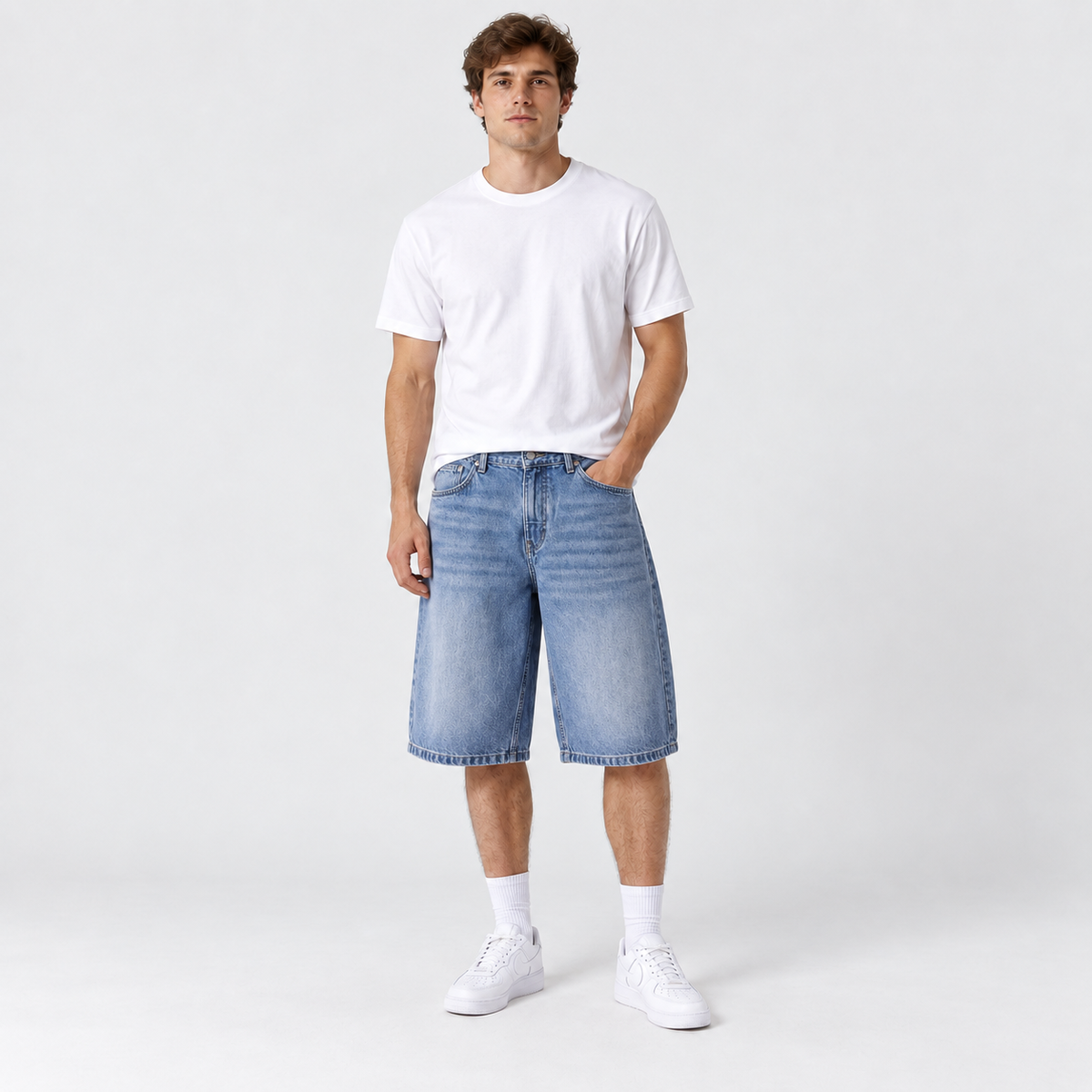 Mens Washed Jorts
