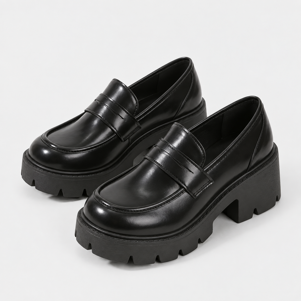 Women's Chunky Platform Penny Loafers