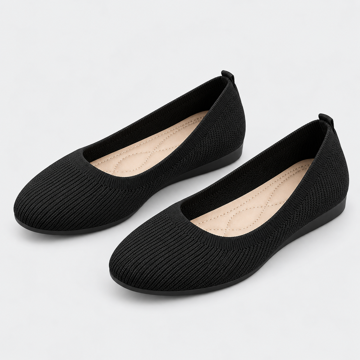 Women's Knit Orthopedic Comfort Slip-On Flats