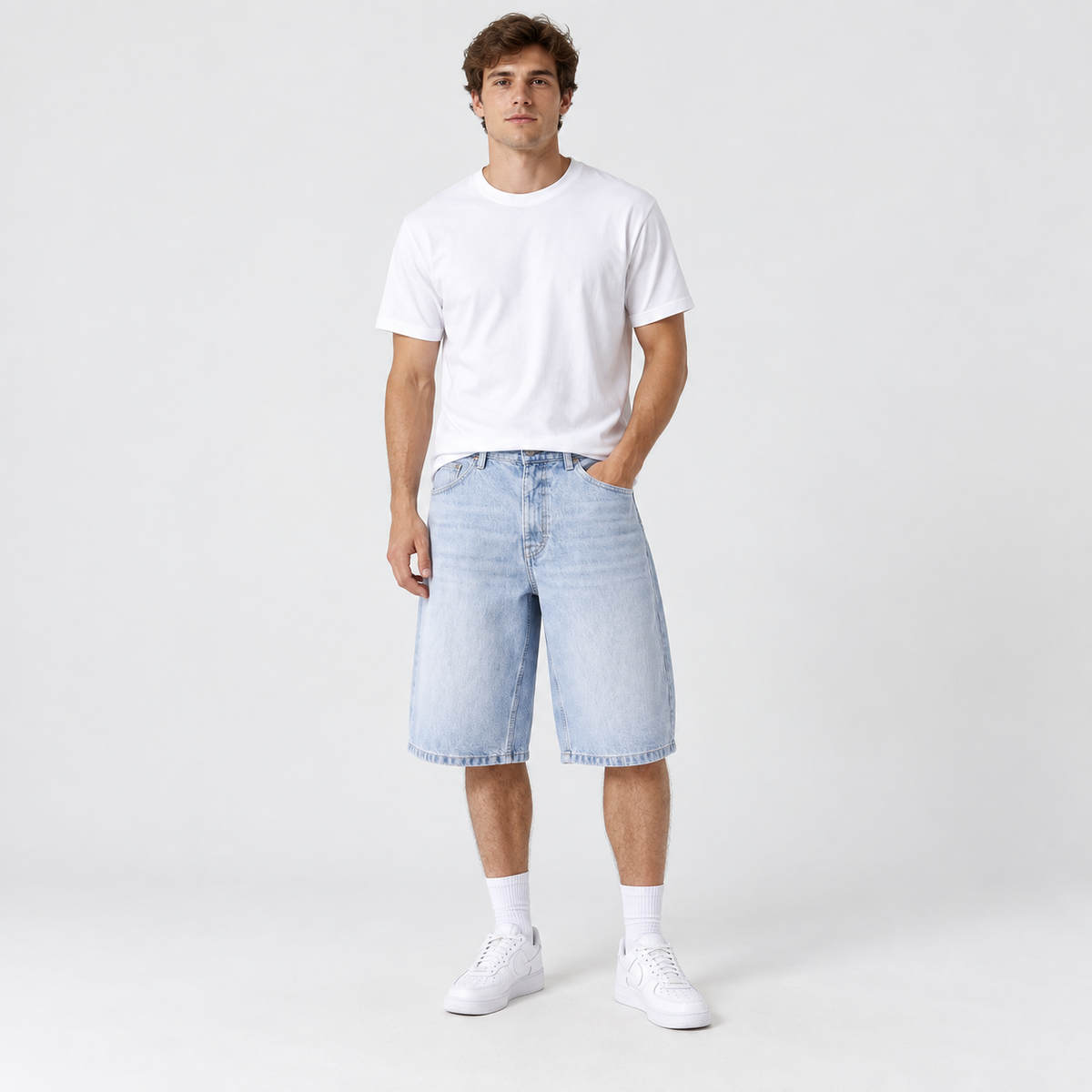Mens Washed Jorts
