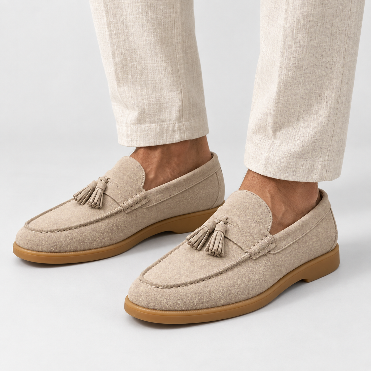 Men's Suede Tassel Loafers