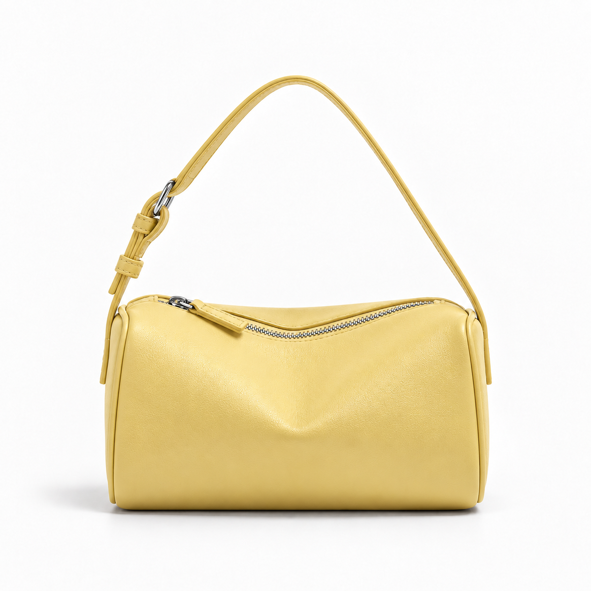 Mini Bowling Crossbody Bag — Yellow — front view